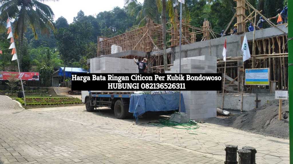 harga bata ringan per kubik citicon bondowoso